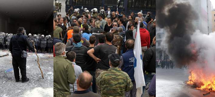 Η οργή των αγροτών ξέσπασε στην Αθήνα -Στις 17:00 το μεγάλο συλλαλητήριο