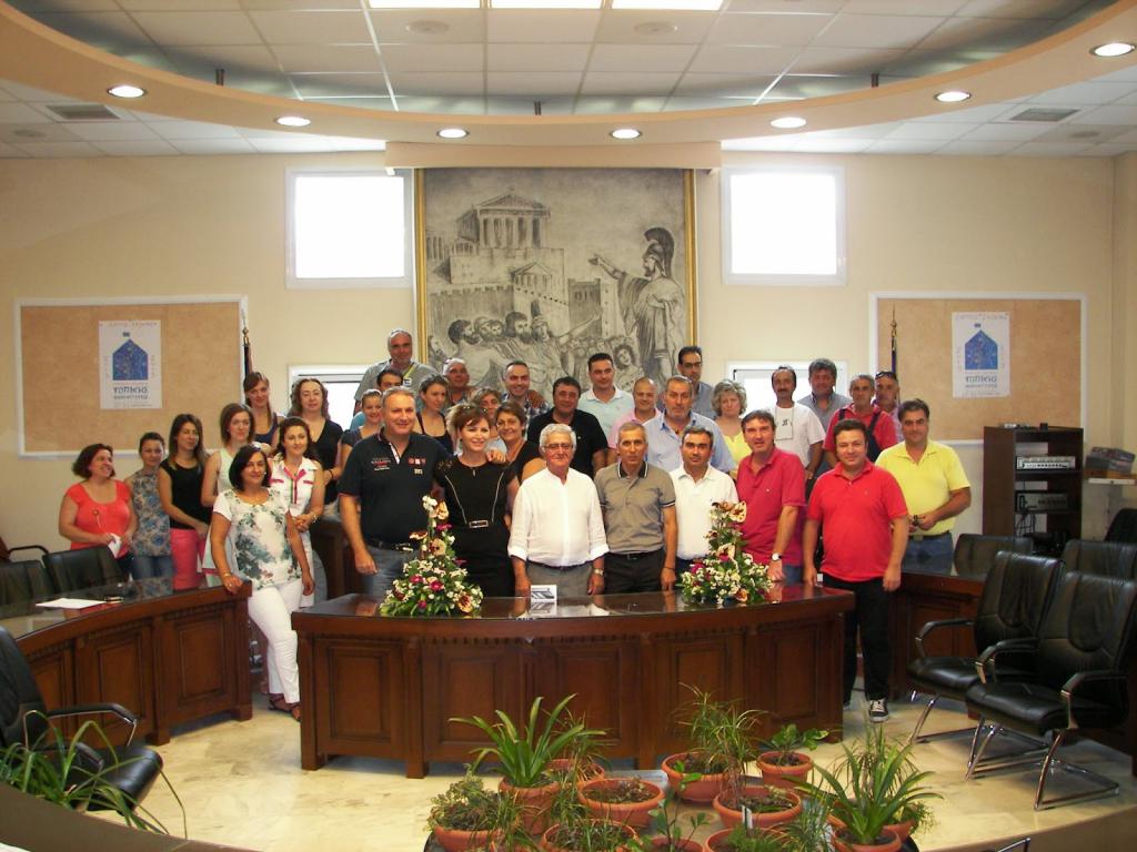Αποχαιρετιστήρια συνάντηση του απερχόμενου Δημάρχου Σκύδρας με τα στελέχη του Δήμου