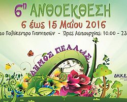 6η Ανθοέκθεση στο Δήμο Πέλλας