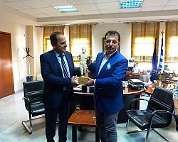 Συνάντηση αντιπροσωπείας του δήμου Μπεϊλίκτυζυ με το δήμαρχο  Πέλλας