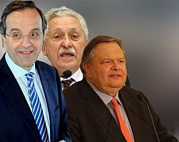 Σαμαράς Βενιζέλος συμφώνησαν, θέτει όρους ο Κουβέλης