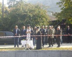 Αγιασμός του έργου διευθέτησης του χειμάρρου της Πολυκάρπης