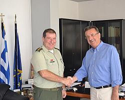 Αποχαιρετιστήρια επίσκεψη του Επιτελάρχη της ΙΙας Μ/Κ Μεραρχίας στον Αντιπεριφερειάρχη Πέλλας