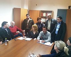 Συνεργασία εφ’ όλης της ύλης της Θ. Τζάκρη με το Εργατικό Κέντρο Έδεσσας – Αλμωπίας