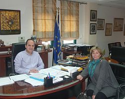 Συνάντηση του Δημάρχου Πέλλας με τη νέα Προϊσταμένη της Εφορείας Αρχαιοτήτων Πέλλας