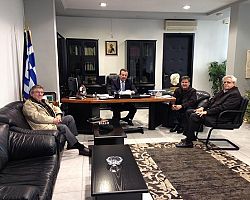 Επίσκεψη του Δ.Σ. της Λαογραφικής Εταιρείας Γιαννιτσών «Ο ΦΙΛΙΠΠΟΣ» στον Αντιπεριφερειάρχη Πέλλας