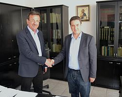 Επίσκεψη του νεοεκλεγέντα Δημάρχου Αλμωπίας Δ. Μπίνου στον Αντιπεριφερειάρχη