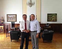 Συνάντηση Αντιπεριφερειάρχη Πέλλας Θ. Θεοδωρίδη με τον Υπουργό Μακεδονίας-Θράκης Θ. Καράογλου