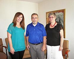 Συνάντηση της Δημάρχου Σκύδρας με τον Πρόεδρο ομογενών Πέλλας του Τορόντο