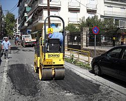 Ασφαλτοστρώσεις στηνπόλη της Έδεσσας