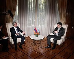 Συνάντηση του Πρωθυπουργού με τον Πρόεδρο της Αρμενίας
