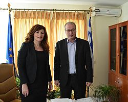 Συνάντηση της Δημάρχου Σκύδρας Κ. Ιγνατιάδου με τον Βουλευτή Πέλλας Γ. Σηφάκη