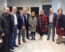Συνάντηση της Αν. Αντιπεριφερειάρχη Πέλλας Αθηνάς Αηδονά με τους Δημάρχους της Π.Ε. Πέλλας στο Διοικητήριο