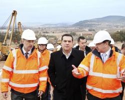 Ο Πρωθυπουργός Αλέξης Τσίπρας επισκέπτεται τις εργασίες του ΤΑΡ στην Αλεξανδρούπολη