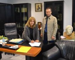 Υπογράφηκε η σύμβαση για τη διαγράμμιση επαρχιακού δικτύου   συνολικού προϋπολογισμού 120.000,00 €