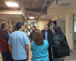 Ο Γιάννης Σηφάκης επισκέφτηκε το έργο της μονάδας τεχνητού νεφρού στο Νοσοκομείο Έδεσσας.