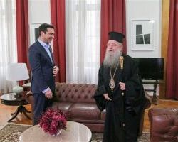 Συνάντηση του Αλέξη Τσίπρα με τον Άνθιμο
