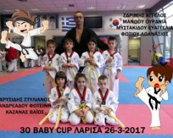 Κέρδισαν κύπελλα και εντυπώσεις οι μικροί του «Φίλιππου» Γιαννιτσών  στο 3ο Baby cup taekwondo 2017 στην Λάρισα.