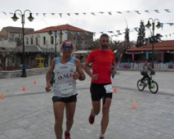 1 η Γύρα Μάνης συμμετείχε μέλος της Ομάδας Μαραθωνίου Γιαννιτσών Ο.Μ.Γ.