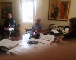 Συνάντηση της Δημάρχου Σκύδρας Κατερίνας Ιγνατιάδου με τον Αντιπρόεδρο  ΕΛ.Γ.Α Αθανάσιο Ζαννιά.