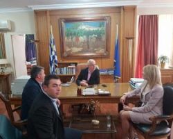 Θ. Τζάκρη Συνάντηση με Πρόεδρο ΕΛΓΑ και Υπουργό ΥΠΑΑΤ Β. Αποστόλου για τις ζημιές στο Ριζάρι