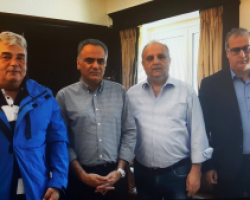 Ο βουλευτής Γιάννης Σηφάκης συναντήθηκε με τον Υπουργό Εσωτερικών Πάνο Σκουρλέτη