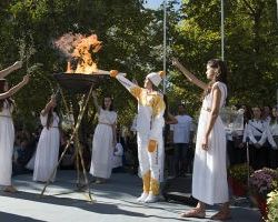 Πραγματοποιήθηκε η αφή της Ολυμπιακής φλόγας και η λαμπαδηδρομία για την χειμερινή Ολυμπιάδα του 2018