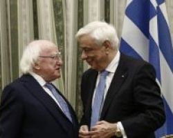 Συνάντηση του Π. Παυλόπουλου με τον Ιρλανδό ομόλογό του Μάικλ Ντ. Χίγκινς
