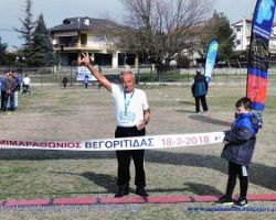 Ο 78χρονος από το Αρσένι Πέλλας που κέρδισε τις εντυπώσεις στον 8ο ημιμαραθώνιο Λίμνης Βεγορίτιδας