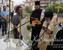 Θεμελίωση του Πνευματικού κέντρου Αγ. Νίκανδρου Αριδαίας από τον Μητροπολίτη κ.Ιωήλ
