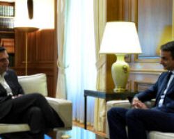 Τηλεφώνημα Τσίπρα σε Μητσοτάκη – Αύριο η παράδοση παραλαβή