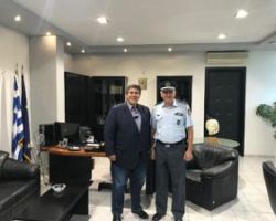 Επίσκεψη του Αστυνομικού Διευθυντή Πέλλας στο Γραφείο Αντιπεριφερειάρχη Πέλλας