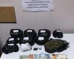 Από το Τμήμα Ασφάλειας Πέλλας συνελήφθησαν 2 άτομα  για κατοχή και διακίνηση κάνναβης
