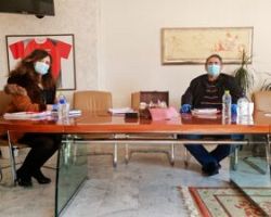 Συνάντηση της Δημάρχου Σκύδρας Κατερίνας Ιγνατιάδου με τον Αντιπεριφερειάρχη Πέλλας Δάνη Τζαμτζή