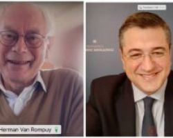 Απόστολος Τζιτζικώστας: Τηλεδιάσκεψη με τον πρώην Πρόεδρο του Ευρωπαϊκού Συμβουλίου και πρώην Πρωθυπουργό του Βελγίου Herman Van Rompuy