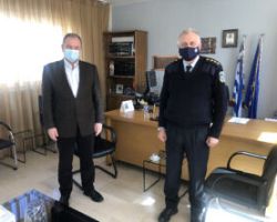 Συνάντηση Διονύση Σταμενίτη με τον Αστυνομικό Διευθυντή Πέλλας κ. Περδικάτση