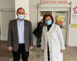 Περιοδεία Λάκη Βασιλειάδη στα εμβολιαστικά κέντρα της Πέλλας