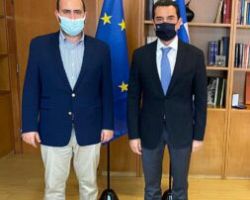 Συνάντηση Λάκη Βασιλειάδη με τον Υπουργό Περιβάλλοντος & Ενέργειας για την  ενεργειακή κρίση και τον κορεσμό του δικτύου στην Πέλλα