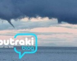 Σπάνιο θέαμα στο Λουτράκι: Δίδυμοι υδροσίφωνες εμφανίστηκαν στον Κορινθιακό Κόλπο