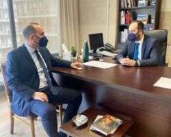 Συνάντηση Λάκη Βασιλειάδη με τον Γενικό Γραμματέα ΣΔΙΤ για έργα της Πέλλας