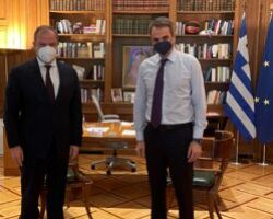 Συνάντηση Διονύση Σταμενίτη με τον Πρωθυπουργό Κυριάκο Μητσοτάκη.