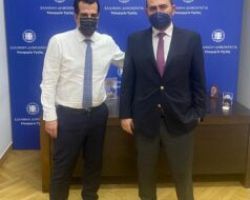 Συνάντηση Λάκη Βασιλειάδη με τον Υπουργό Υγείας Θάνο Πλεύρη