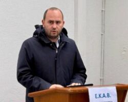 Ο Λάκης Βασιλειάδης στα εγκαίνια του Ανακαινισμένου Τομέα ΕΚΑΒ Έδεσσας