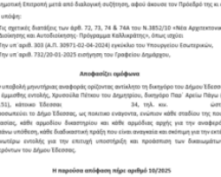 Κατάθεση μήνυσης κατά αγνώστων από το Δήμαρχο Έδεσσας