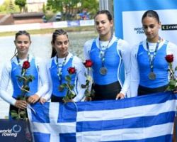 Δευτεραθλήτριες Ευρώπης στην κωπηλασία οι αθλήτριες του Ναυτικού Ομίλου Γιαννιτσών Καλαϊτζή Παναγιώτα και Μουρατίδου Πασχαλινα.
