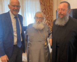 Συνάντηση Γιώργου Α. Παπανδρέου με τον Αρχιεπίσκοπο Σινά, κ. Δαμιανό