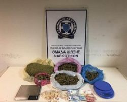 Συνελήφθησαν 2 άτομα στην Ημαθία για διακίνηση  κάνναβης