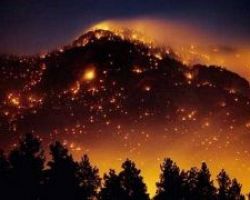 Σε πλήρη εξέλιξη πυρκαγιά σε ελατόδασος στις Κορυσχάδες Ευρυτανίας