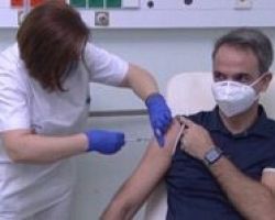 Εμβολιάστηκε ο Κυριάκος Μητσοτάκης (βίντεο)