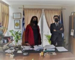 Συνάντηση της Δημάρχου Σκύδρας με τον Πρόεδρο της Συνεταιριστικής Τράπεζας Κεντρικής Μακεδονίας